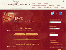 Tablet Screenshot of bostoncamerata.org